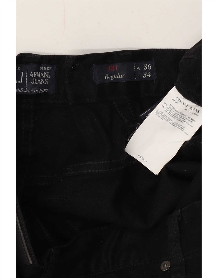 Armani Męskie Proste Dżinsy W36 L34 Granatowe Bawełniane