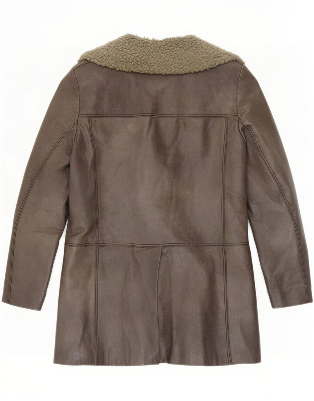 Vintage damska kurtka Shearling UK 10 Small Grey