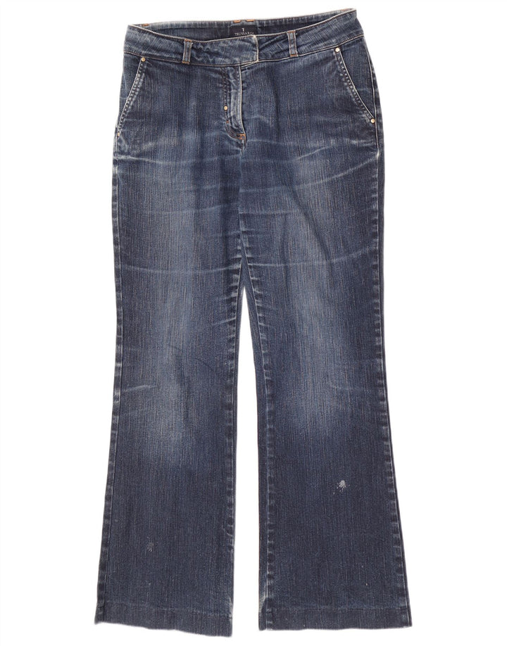 Damskie jeansy Bootcut Trussardi W27 L30 Niebieskie bawełniane