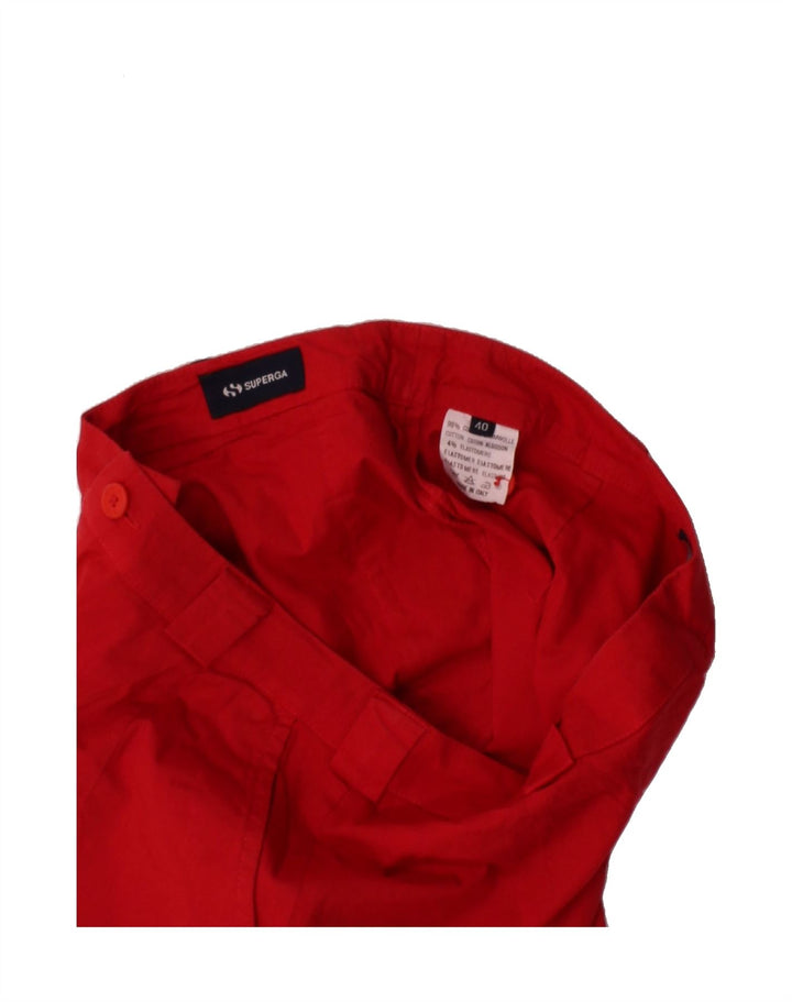 SUPERGA Womens Bermuda Shorts EU 40 Medium W30 Red Cotton Vintage Superga and Second-Hand Superga from Messina Hembry 