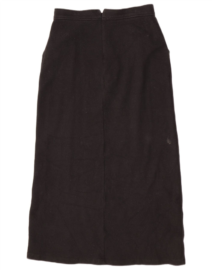 Damska spódnica maxi z wysokim stanem, średni W30, czarny poliester Zara