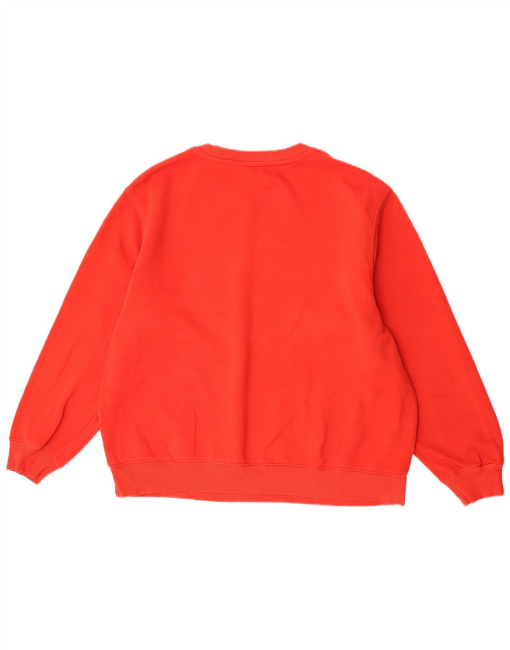 Marks & Spencer Damska bluza oversize z grafiką UK 14, duża czerwona