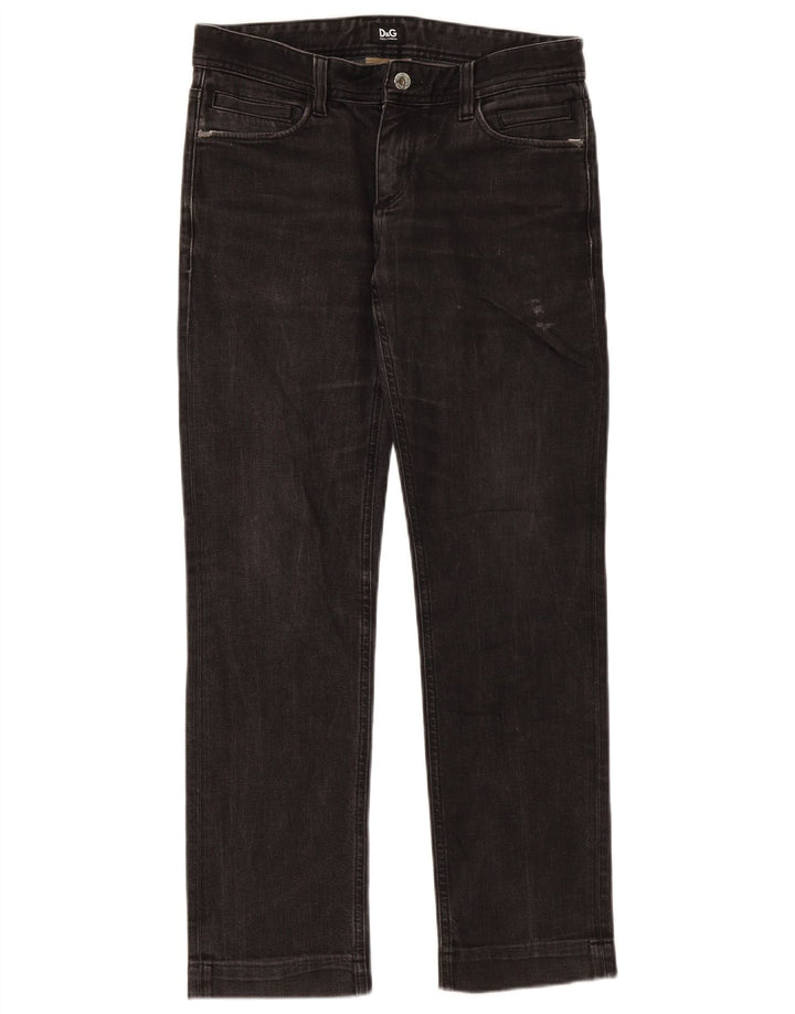 Damskie jeansy Dolce & Gabbana W31 L31 Czarne bawełniane