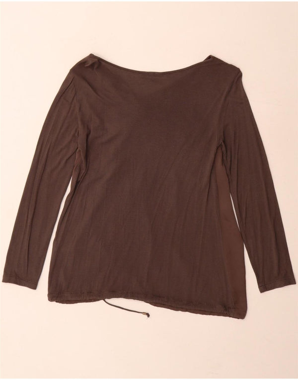 Damska bluzka z długim rękawem Trussardi Top UK 10 Small Grey Colorblock