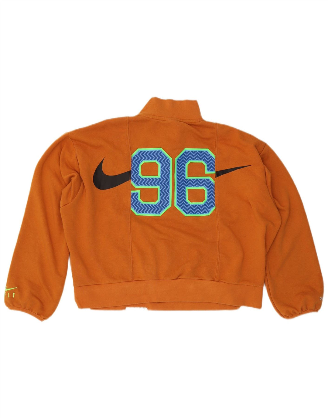 Damska bluza dresowa Nike Dri Fit Graphic Oversize UK 10, mała pomarańczowa
