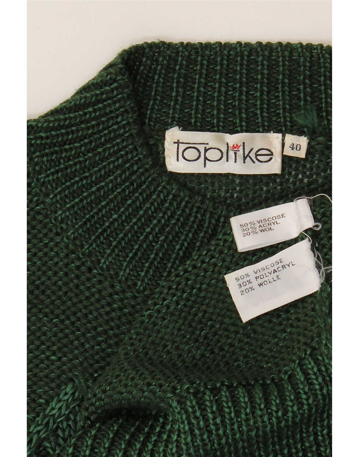 Toplike Męski sweter z golfem, rozmiar 40, średni zielony Argyle/Diament