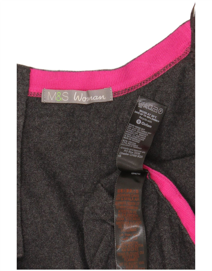 Marks & Spencer Damski sweter oversize z dekoltem w łódkę, UK 20 2XL, szary