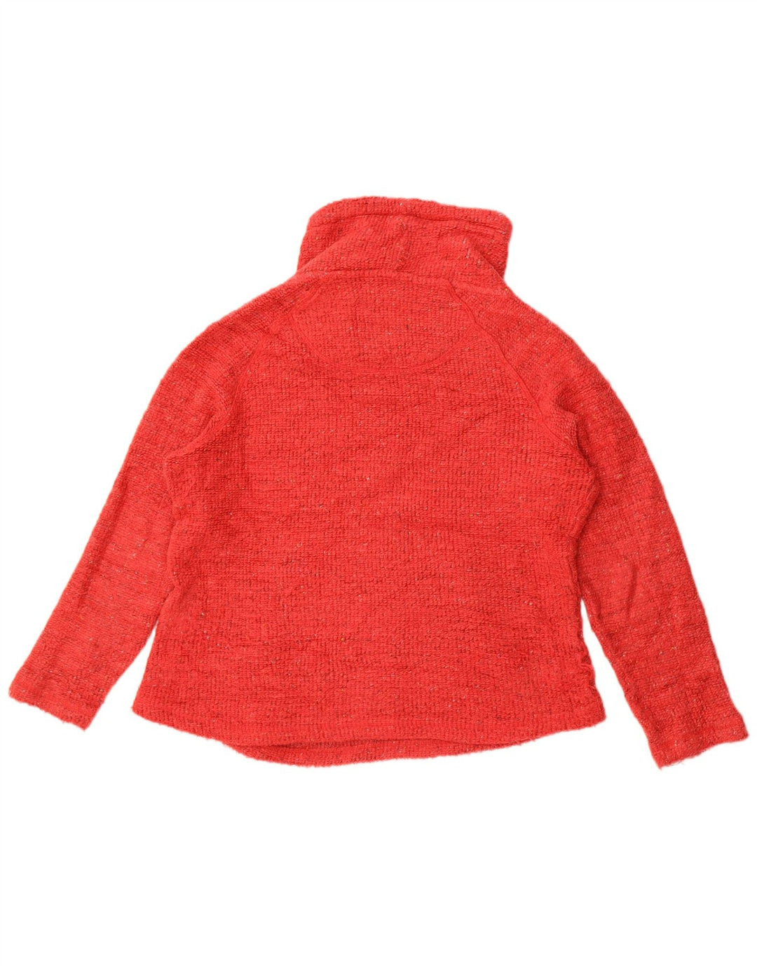 Damski sweter oversize Weird Fish UK 14, duży, czerwony, nakrapiany akryl