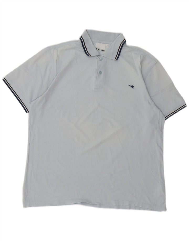 Męska koszulka polo Diadora, duża, niebieska, bawełniana