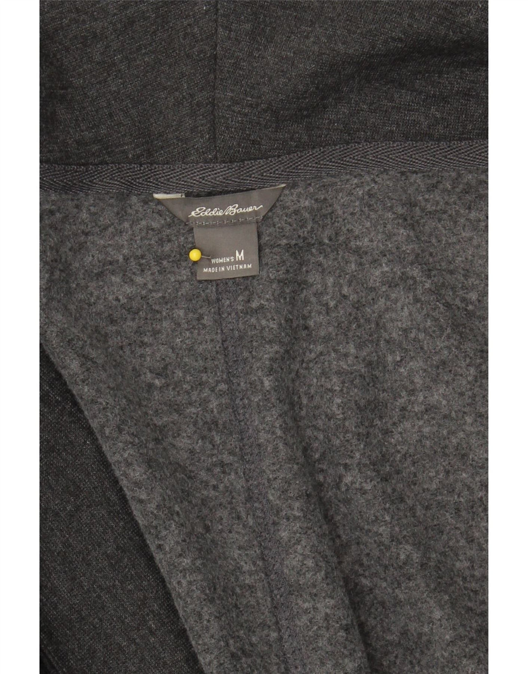 EDDIE BAUER Womens Longline Open Cardigan Sweater UK 14 Medium Grey Cotton Vintage Eddie Bauer and Second-Hand Eddie Bauer from Messina Hembry 