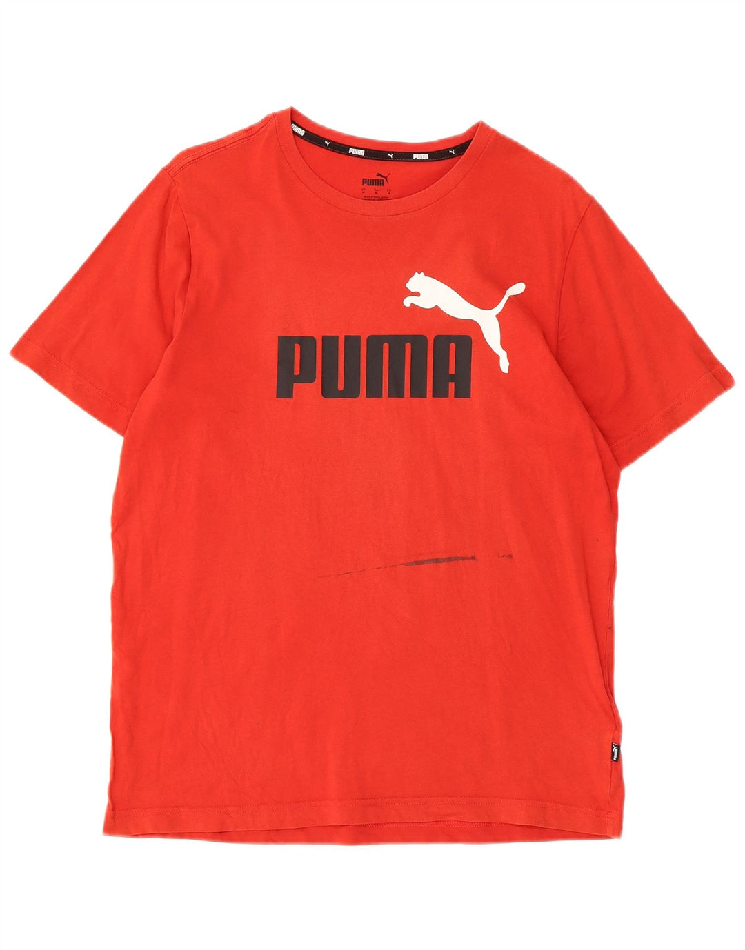 Męska koszulka z grafiką PUMA, bawełniana, średnia czerwona
