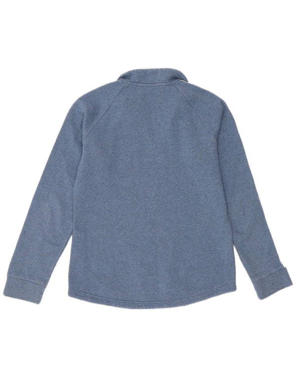 Damska bluza Adidas z zamkiem błyskawicznym, UK 12/14, średnia niebieska bawełna