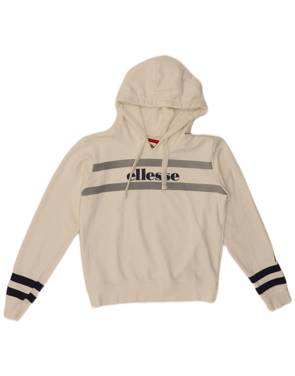 Damski sweter oversize z kapturem Ellesse, UK 10, w małe białe paski