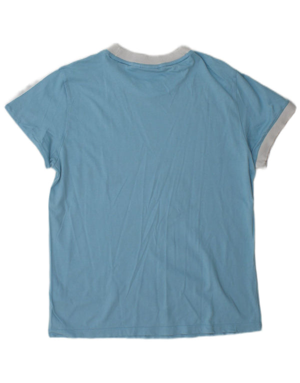 Damska koszulka Adidas Top UK 10 Small Blue Cotton Sports