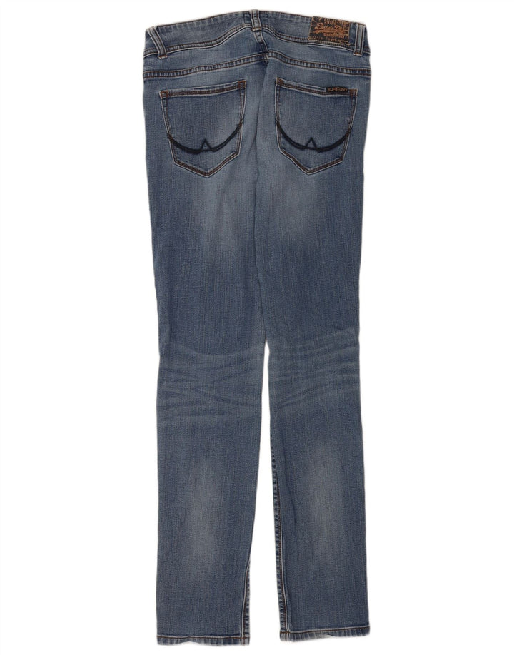 Damskie jeansy Superdry Cigarette W30 L32 Niebieskie