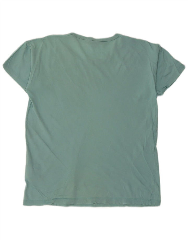 T-shirt męski Carhartt, mały, turkusowy, bawełniany