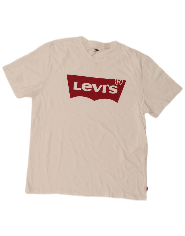 Męski T-shirt z grafiką Levi's Top XL, biały