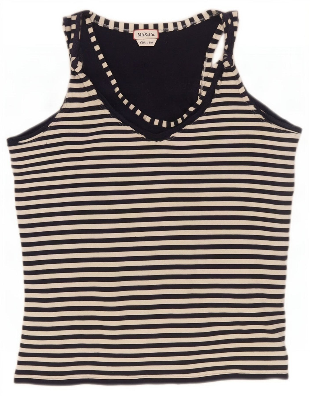 Top damski Max & Co. Top UK 12 w średnie czarne paski
