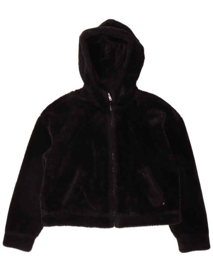 Damska kurtka polarowa z kapturem UGG UK 14, średni czarny poliester