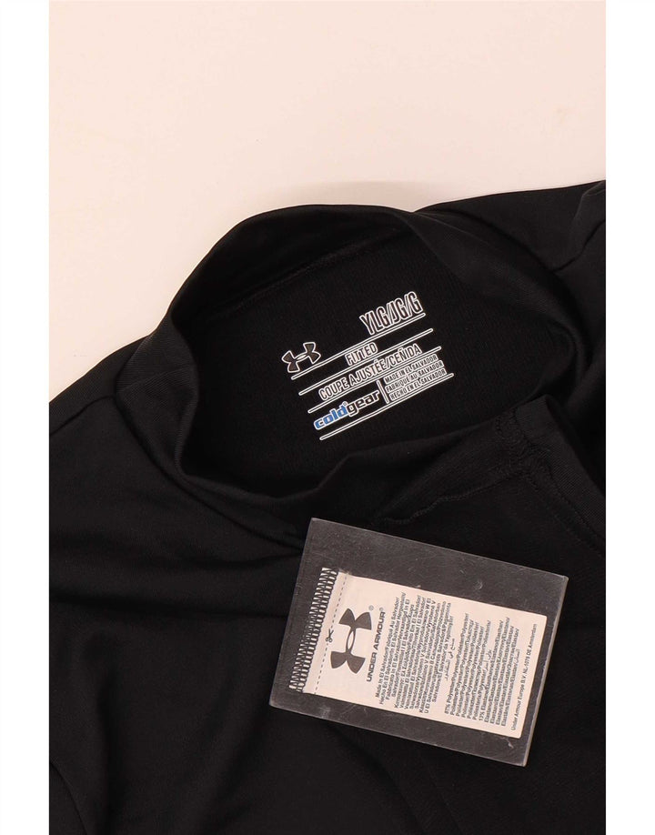Chłopięca koszulka z długim rękawem Under Armour Cold Gear na 11-12 lat, duża, czarna
