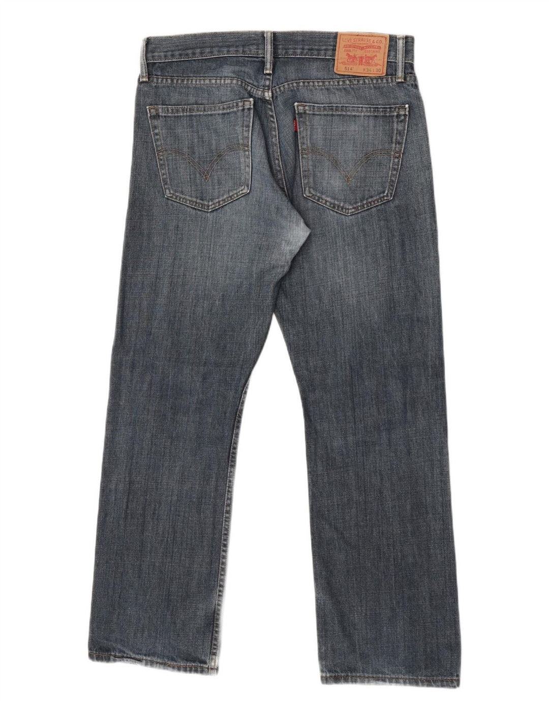 Męskie jeansy Levi's 514 Slim Straight W34 L40 Niebieskie bawełniane