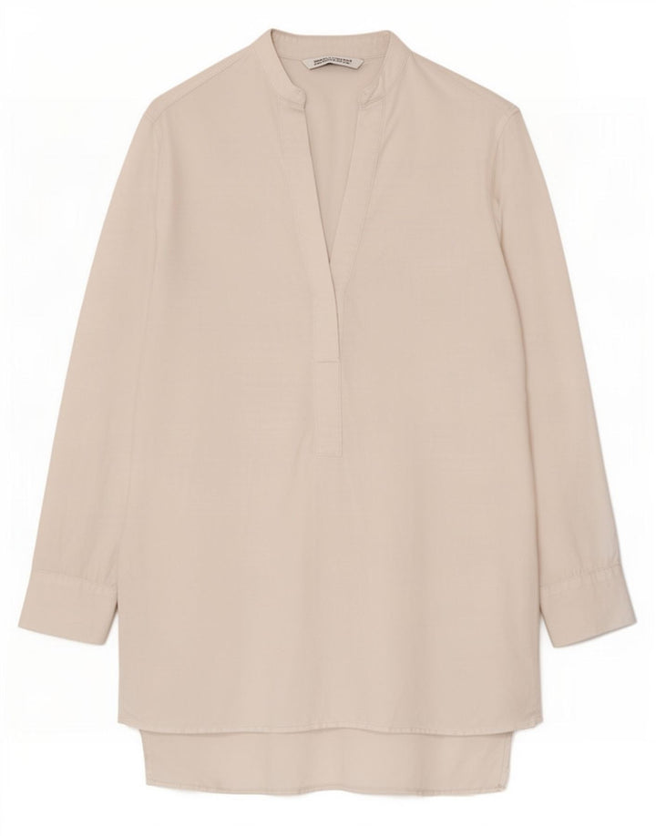 Damska sukienka oversize z długim rękawem Zara UK 10 Small White