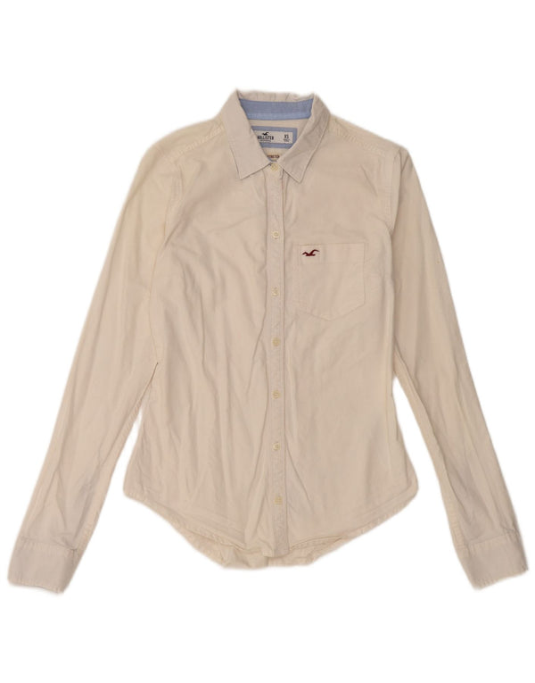 Koszula damska Hollister UK 6 XS, biała, bawełniana