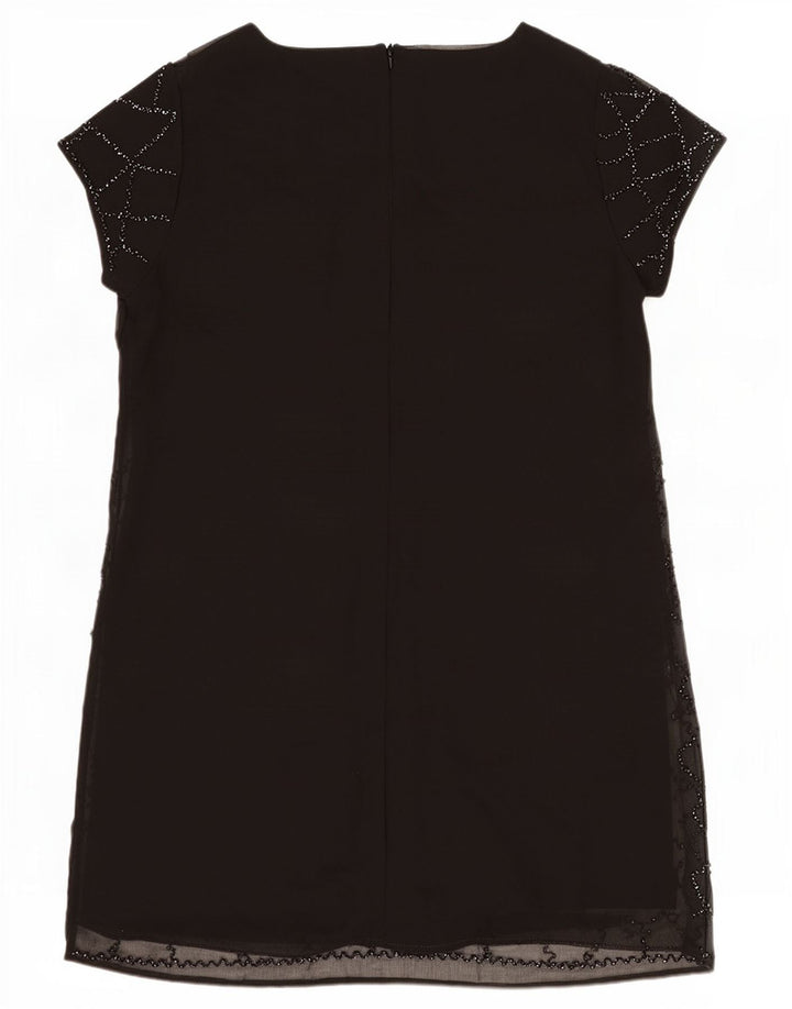 Damska sukienka Lipsy typu shift UK 18 XL, czarna, geometryczna, poliester