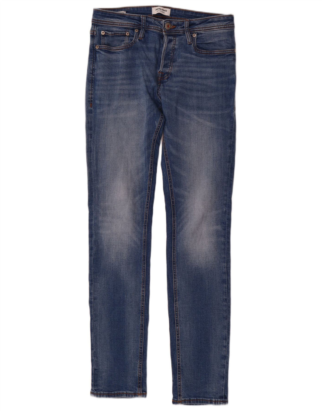 Męskie jeansy Jack & Jones Tim Slim W30 L34 Niebieskie bawełniane