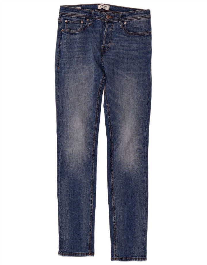Męskie jeansy Jack & Jones Tim Slim W30 L34 Niebieskie bawełniane