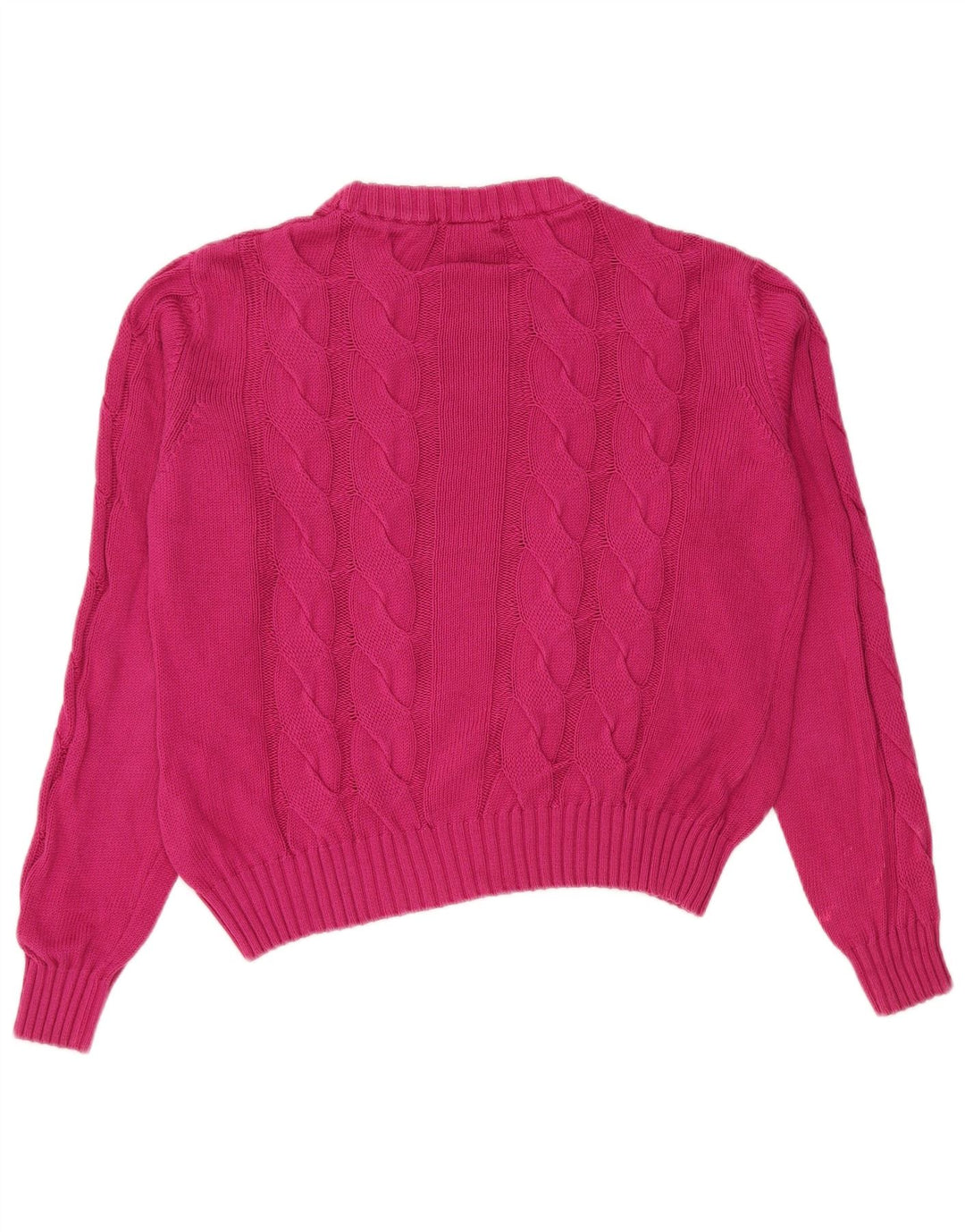 COLMAR Damski sweter typu Crop Oversize z okrągłym dekoltem UK 10 Small Pink