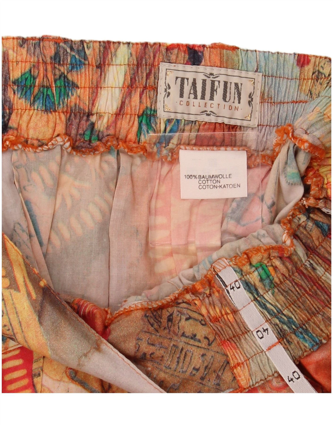 Damska spódnica w kształcie litery A TAIFUN EU 40 Medium W28 Wielobarwny patchwork