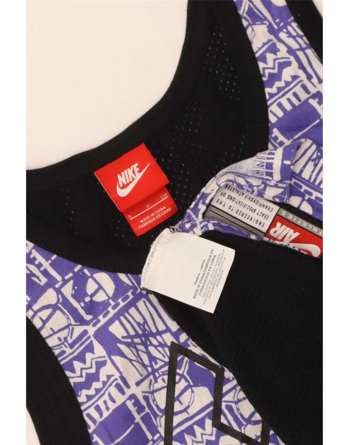 Męska kamizelka z grafiką Nike, mała, wielobarwna, geometryczna bawełna