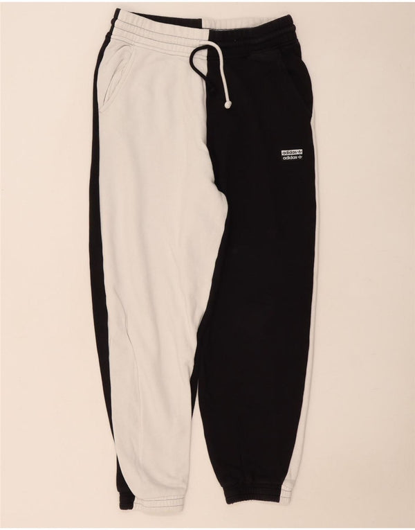 Damskie spodnie dresowe Adidas Joggers UK 12 Medium Black Colorblock