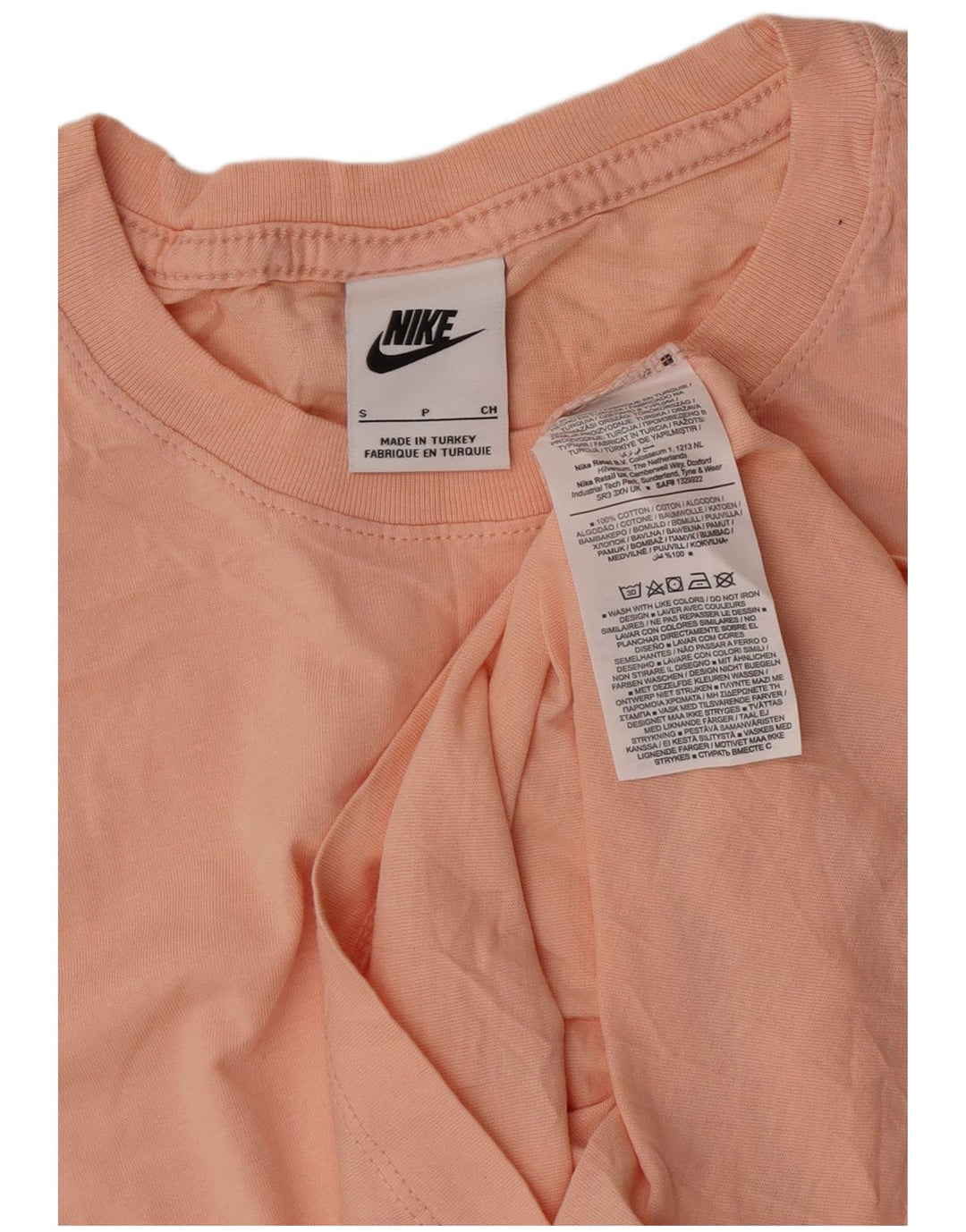 T-shirt męski Nike, mały, różowy, bawełniany