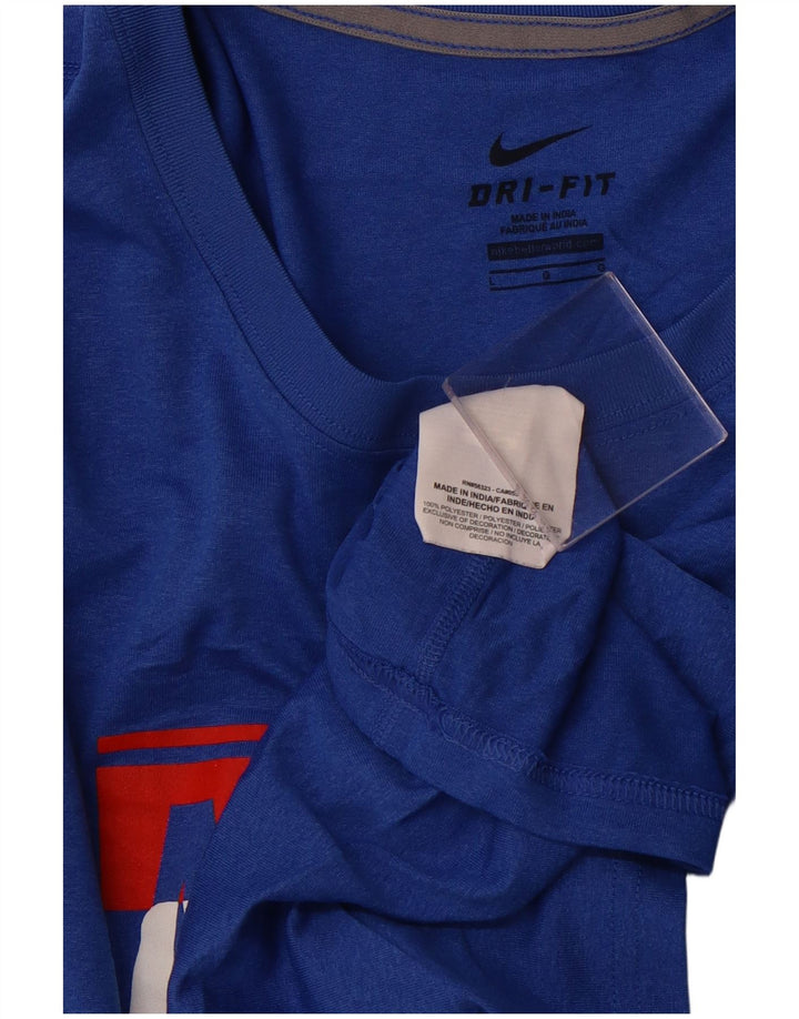 Damska koszulka NIKE Allen Basketball Graphic Top UK 14, duża niebieska