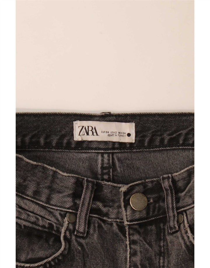 Damskie jeansy Zara w trudnej sytuacji EU 34 2XS W24 L26 szare