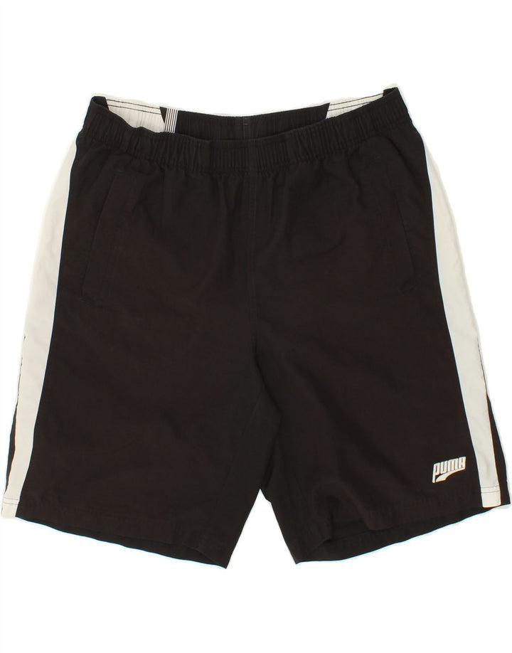 PUMA Mens Sport Shorts Large Black Polyester Vintage Puma and Second-Hand Puma from Messina Hembry 