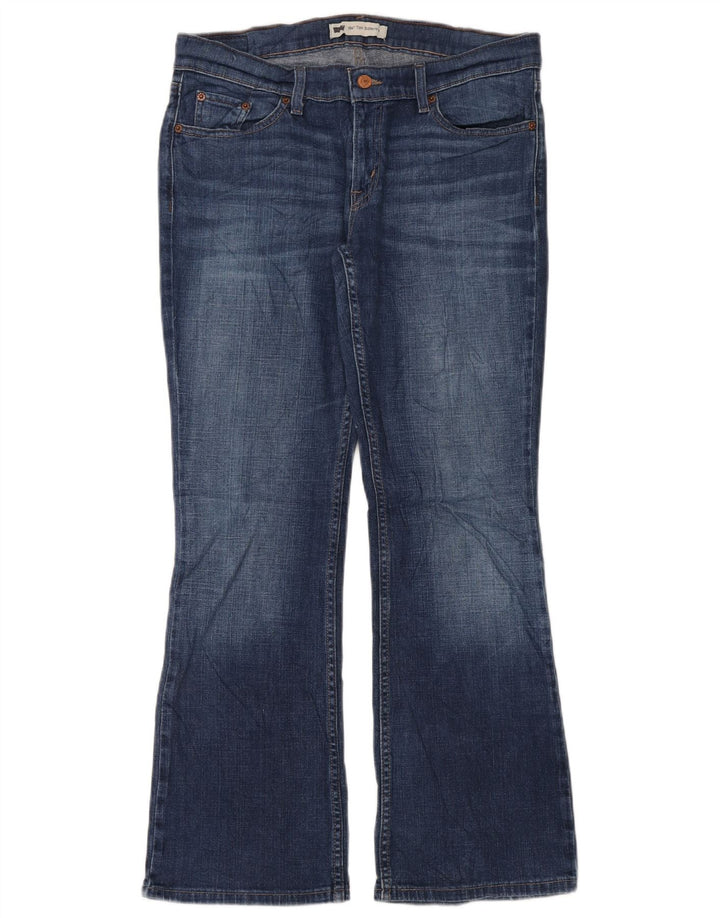 Damskie jeansy Levi's 524 Super Low Bootcut W31 L30 Niebieska bawełna