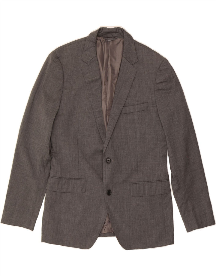 BONOBOS Mens 2 Button Blazer Jacket UK 40 Large Grey Wool Vintage BONOBOS and Second-Hand BONOBOS from Messina Hembry 
