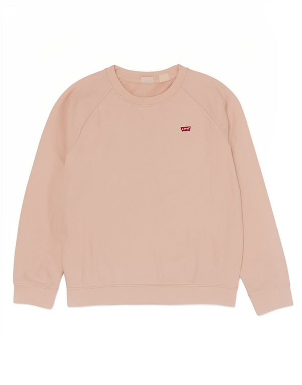 Damska bluza oversize Levi's UK 6 XS, różowa bawełna