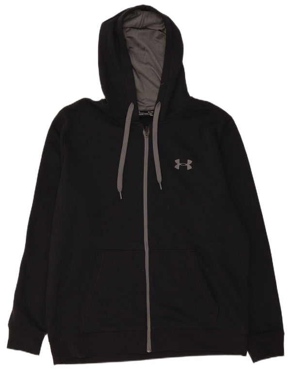 Męski sweter z kapturem i zamkiem błyskawicznym Under Armour Cold Gear XL, czarny, bawełniany