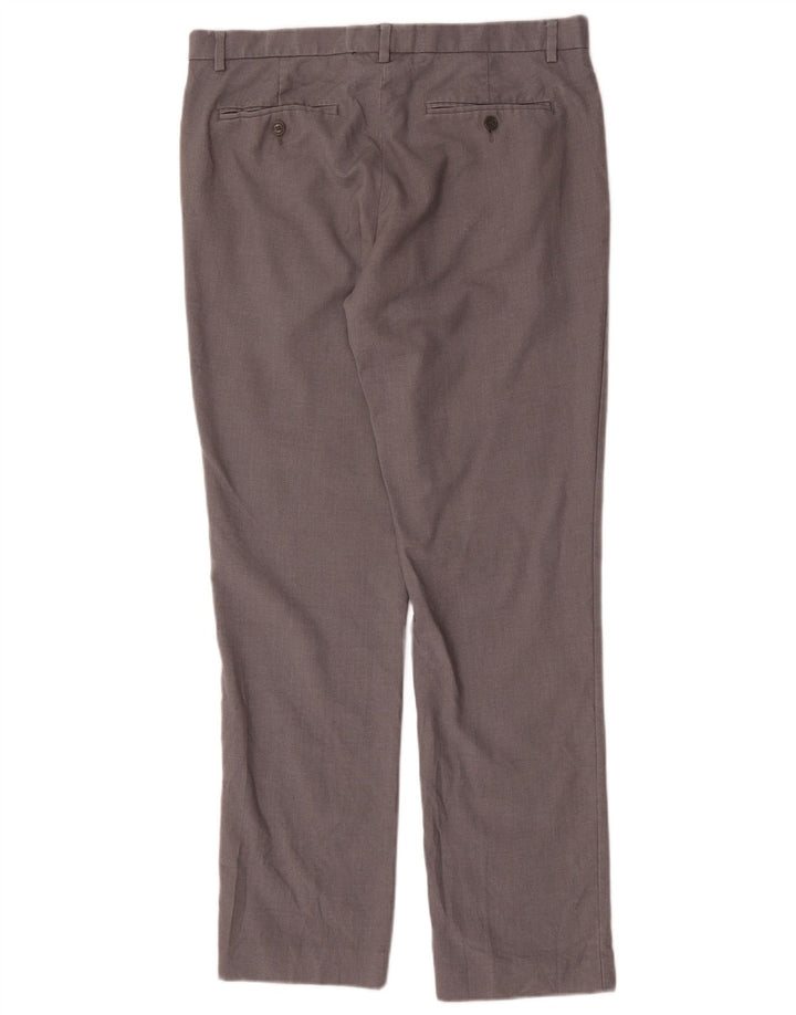 Męskie proste spodnie chino Calvin Klein W33 L32 Szary poliester