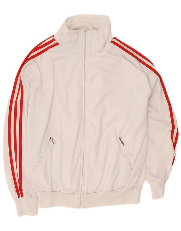 Adidas Męska bluza dresowa o luźnym kroju, UK 34/36, mała biała