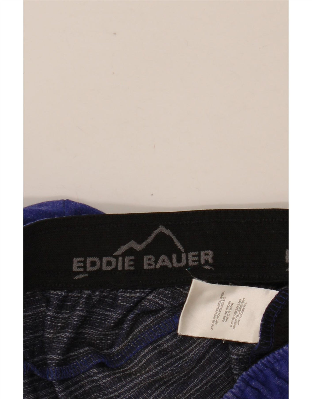 Męskie spodenki sportowe EDDIE BAUER, małe, niebieskie ze sztucznego jedwabiu