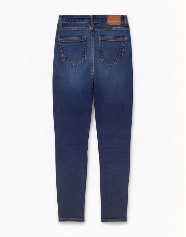 Damskie jeansy obcisłe z wysokim stanem Zara EU 34 2XS W24 L27 Niebieskie