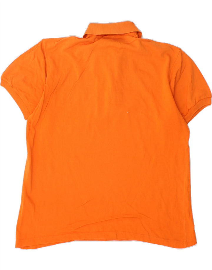 SERGIO TACCHINI Mens Polo Shirt Medium Orange Cotton Vintage Sergio Tacchini and Second-Hand Sergio Tacchini from Messina Hembry 
