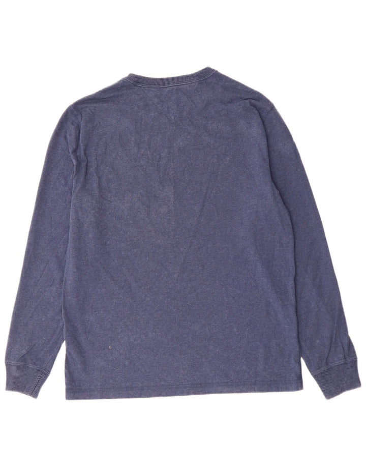 Męski top TOMMY HILFIGER New York Graphic z długim rękawem, średni granat