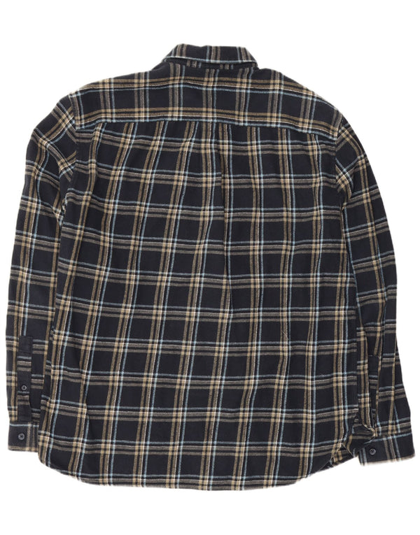 Koszula flanelowa męska Jack Wills o klasycznym kroju XL, granatowa, bawełniana w kratkę