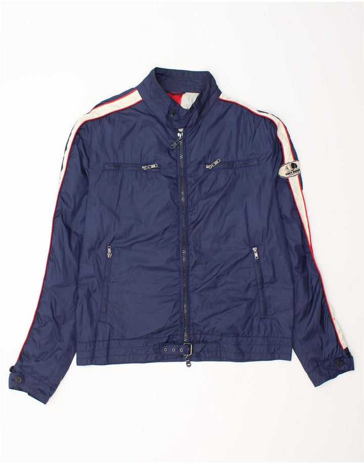 Męska kurtka bomber Americanino UK 42 XL, granatowa, z blokami kolorów, poliamid